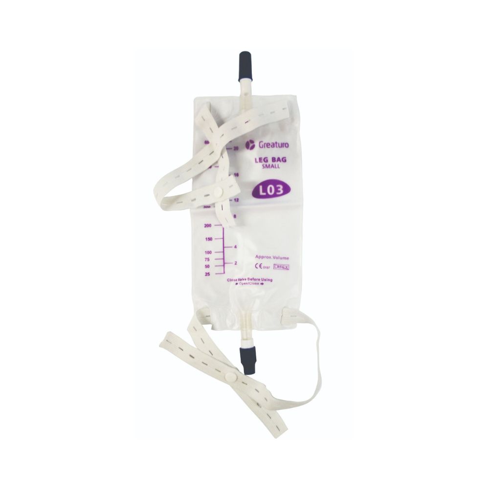 BOLSA RECOLECTORA DE ORINA DE PIERNA CON CINTURÓN INTEGRADO 600ML