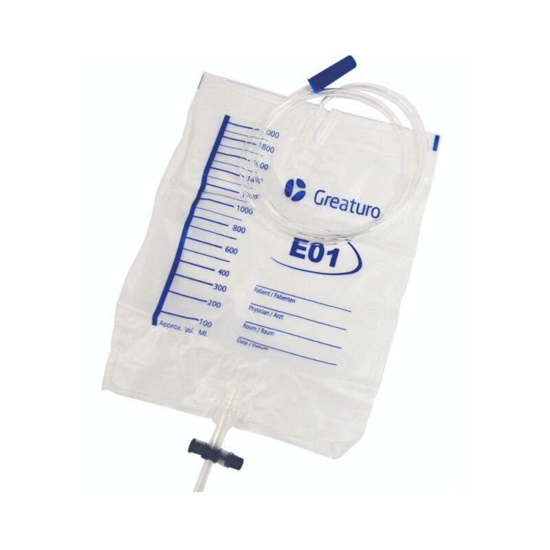 BOLSA RECOLECTORA DE ORINA PARA CAMA 2000ML